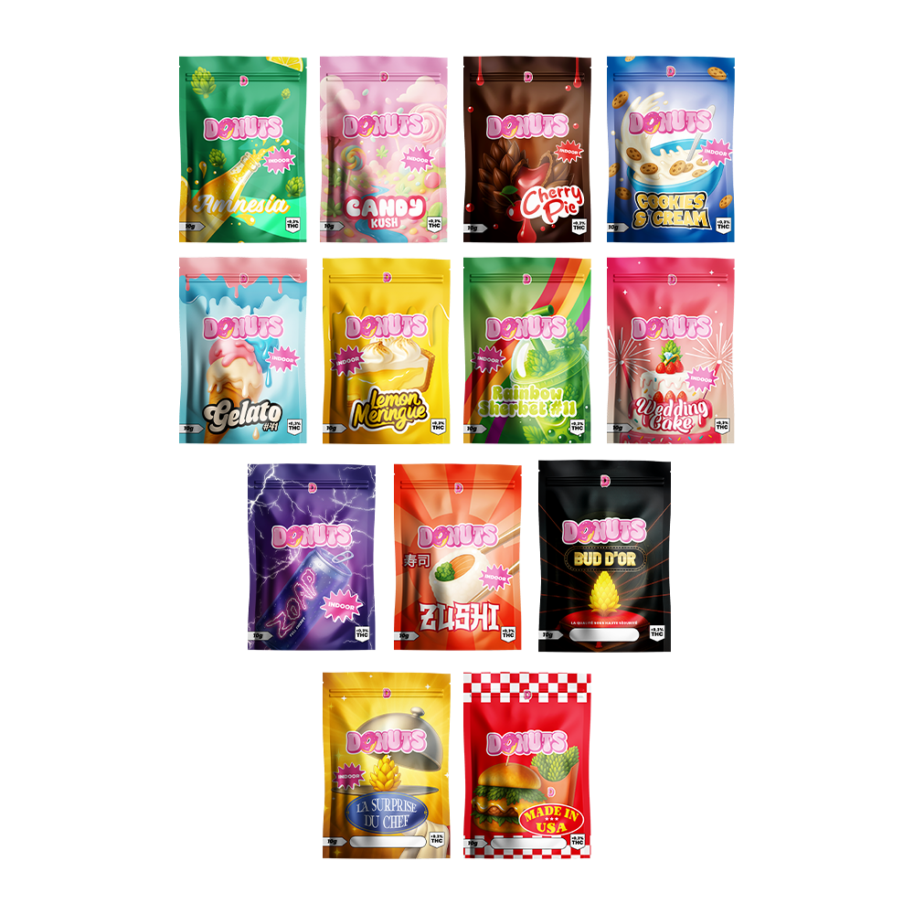 Visuel produit: Giga Pack - Gamme Donuts - 19,5g: 13 x 1,5g CBD