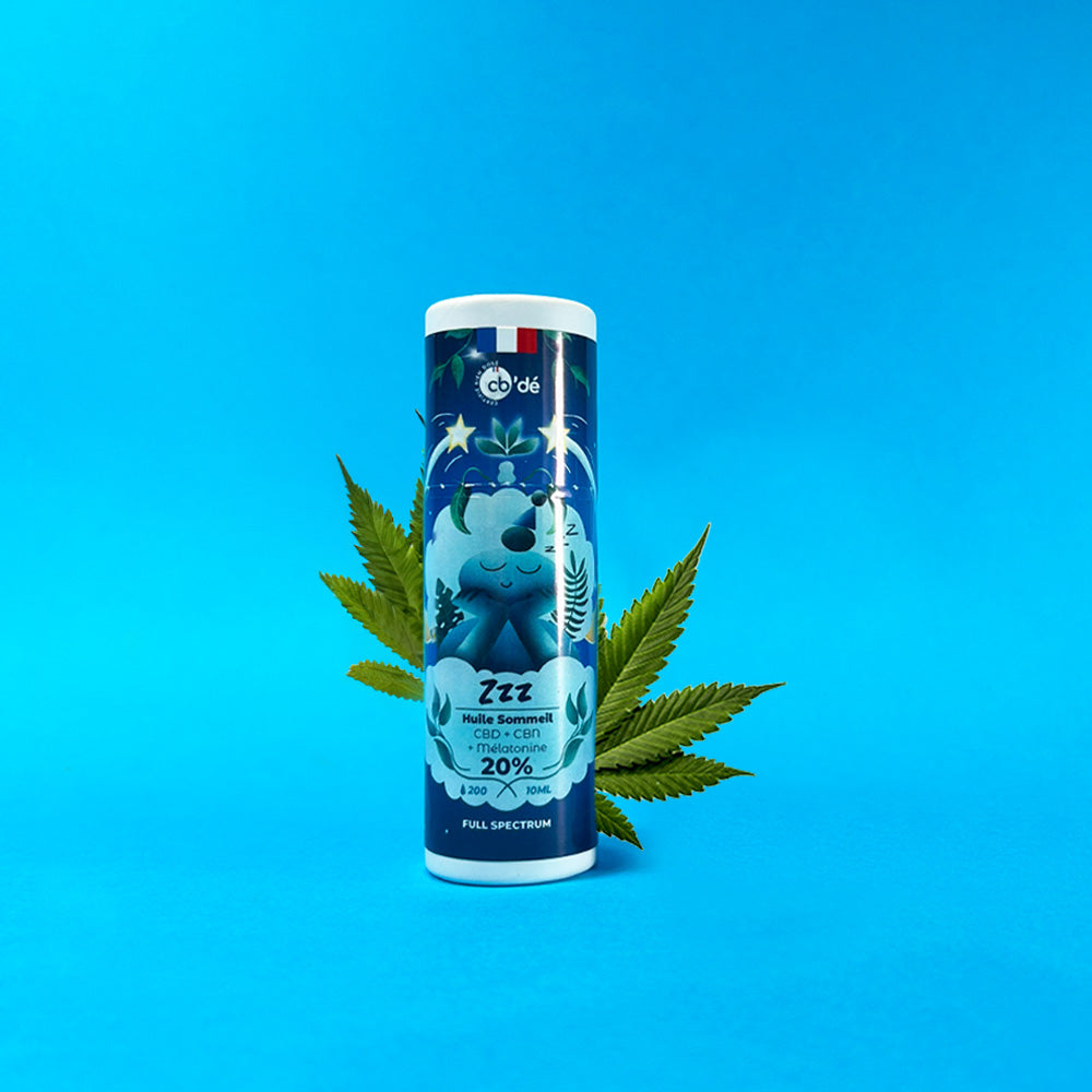 Photo Huile Sommeil CBD + Mélatonine