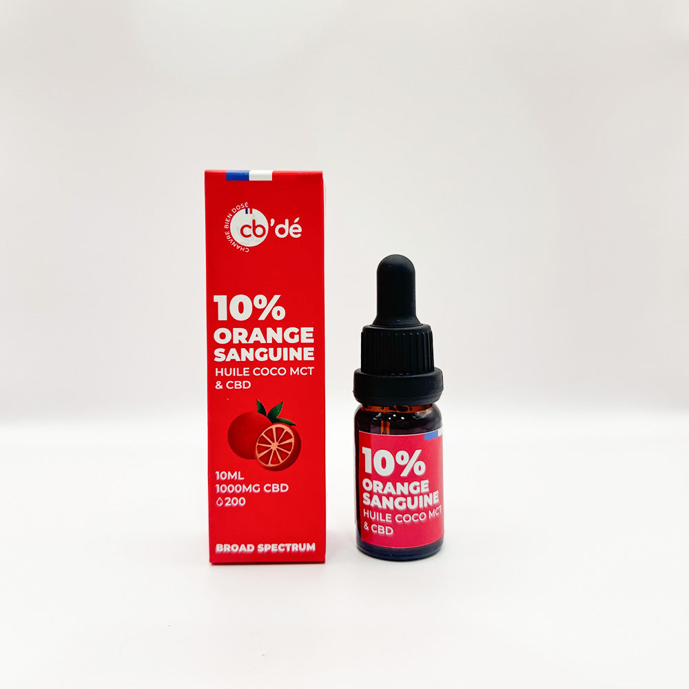 Huile de CBD 10% aromatisée - Français & 100% naturel