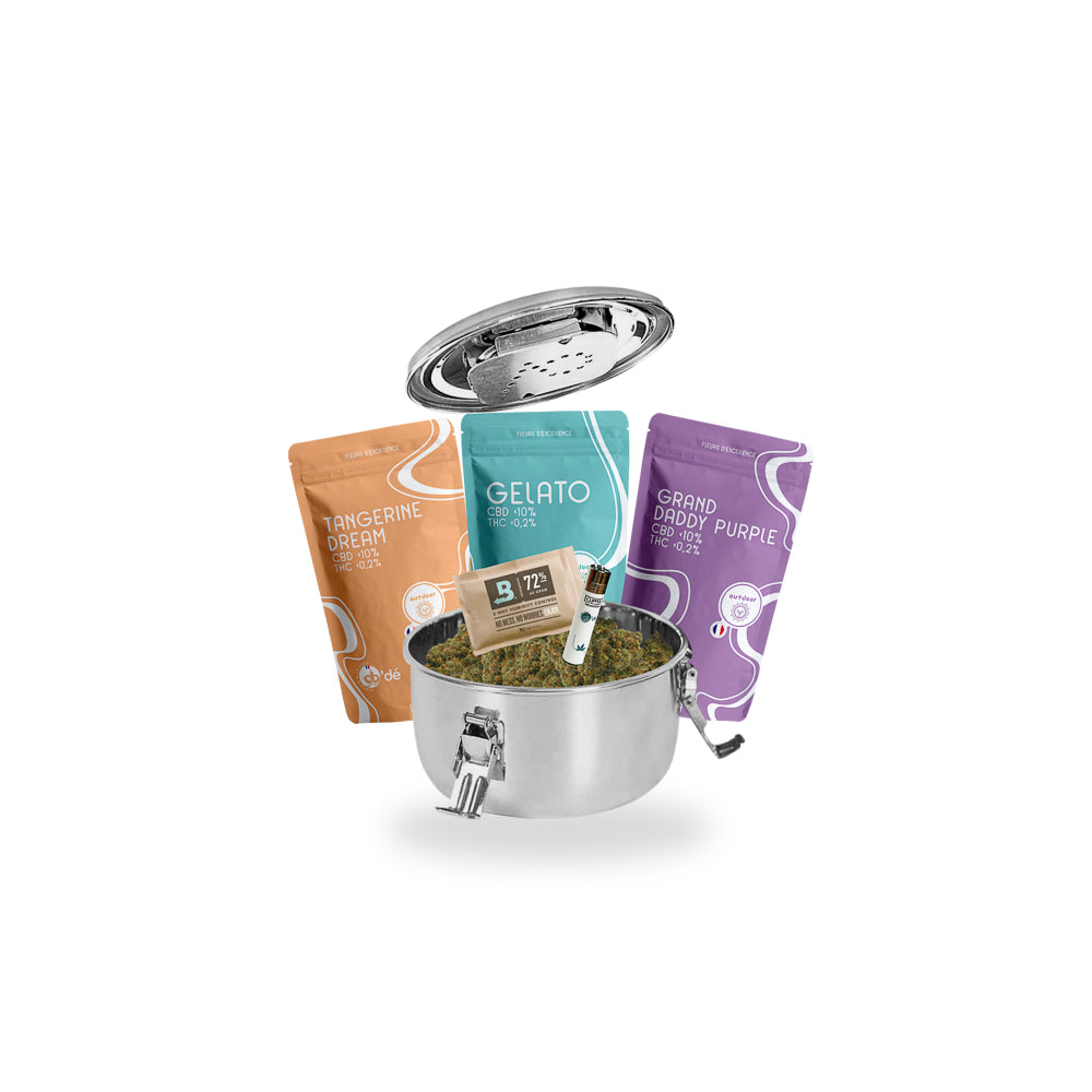 Pack conservateur Small - Fleurs de CBD Outdoor