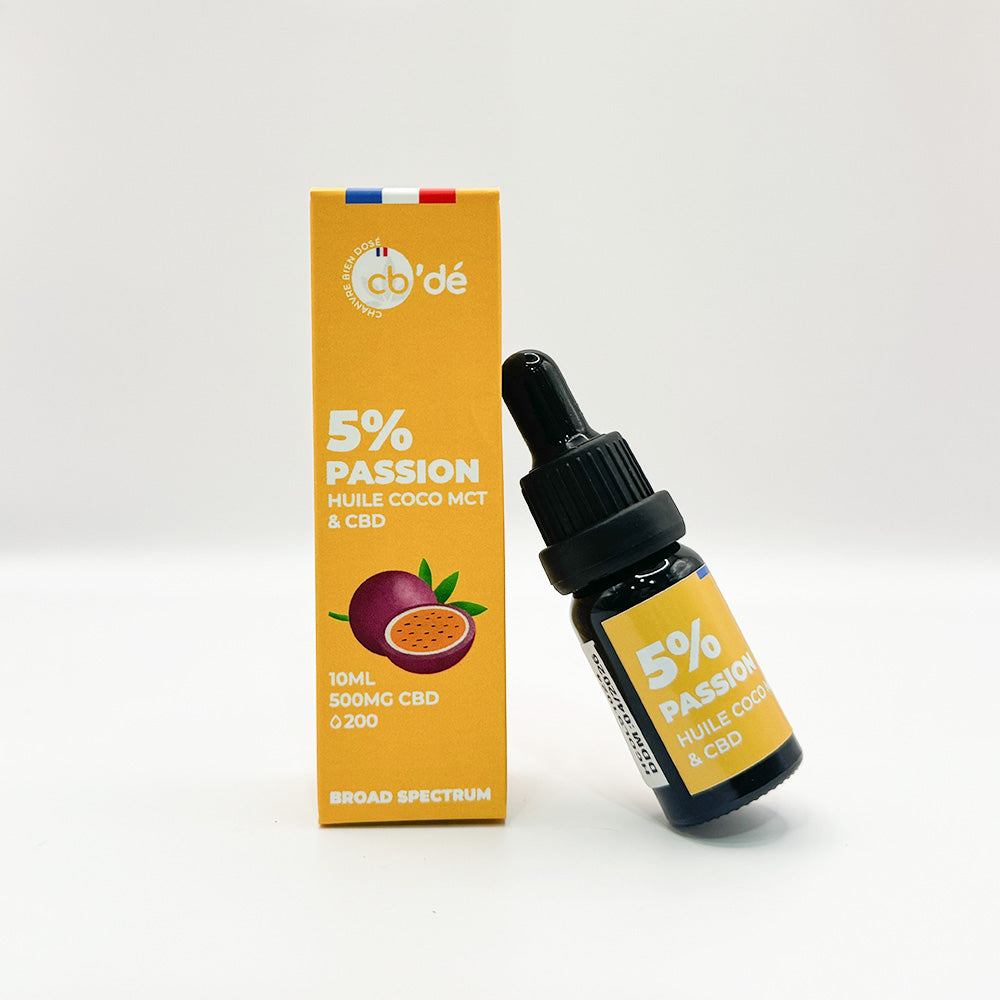 Huile de CBD arôme passion 5%