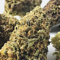 Fleur de CBD Grape Ape vue de près