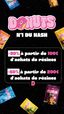 Bannière de promotion résines de CBD Donuts : -30 à -50%